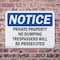 Signmission Private Property No Dumping Trespassers OSHA Notice Sign, Plastic, 10in W x 7in L, 2PK OS-2PACK-NS-P-710-L-17835 - alternate 7